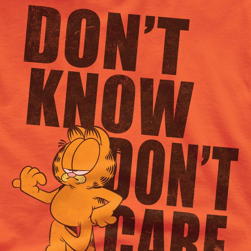 Garfield Mens Don´t Know Don´t Care T-Shirt