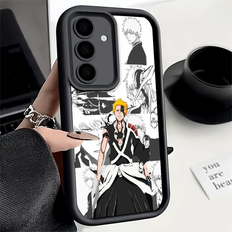Чехол для телефона Samsung Galaxy S26 S25 Ultra S24 FE Bleach Аниме Ичиго Кенпачи Чехол S23 Plus S22 + S21 S20 5G Мягкий Силикон Fu