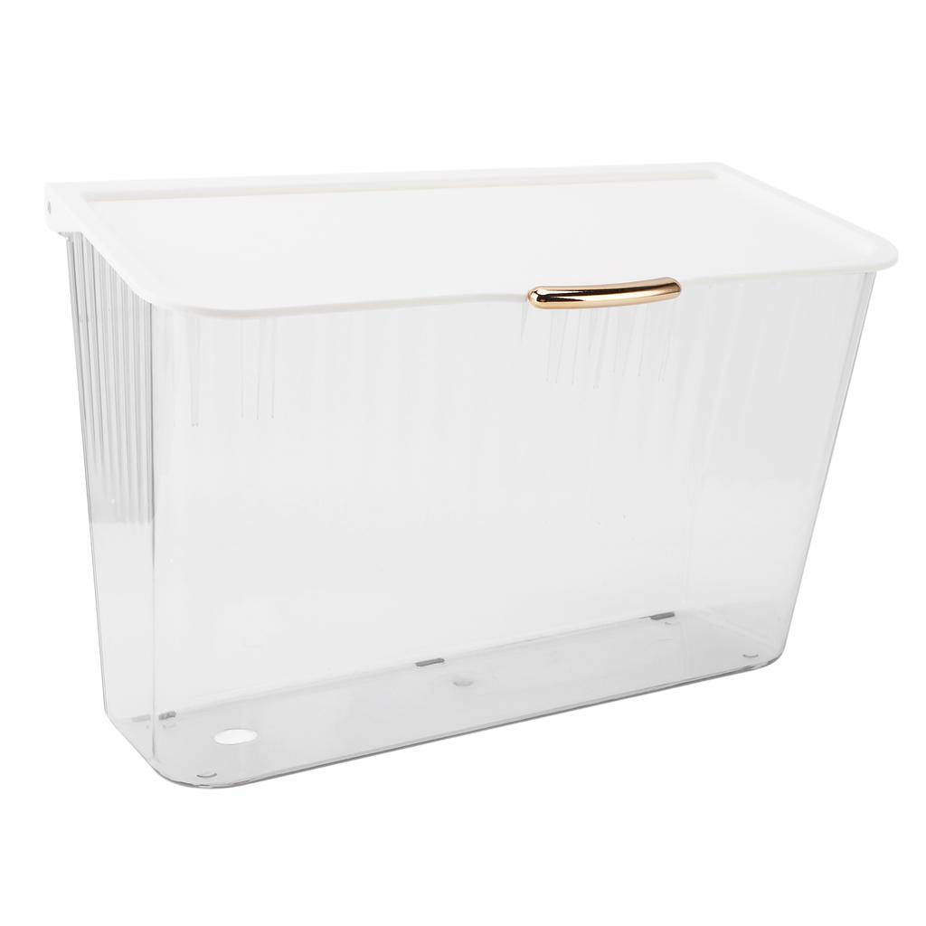4L Wall Mounted Laundry Basket Dustproof Multifunction Wall Hanging Dirty Clothes Basket with Lid