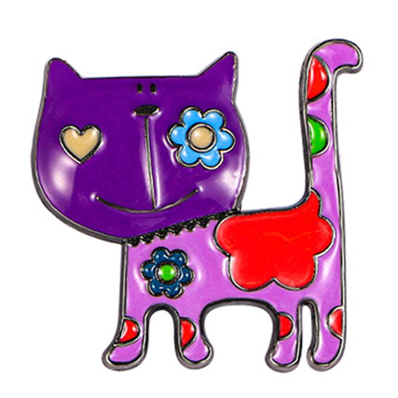 Очаровательная брошь на булавке с мультяшным котом, милые вещи, женские милые ювелирные изделия унисекс, повседневные броши с животными для женской одежды