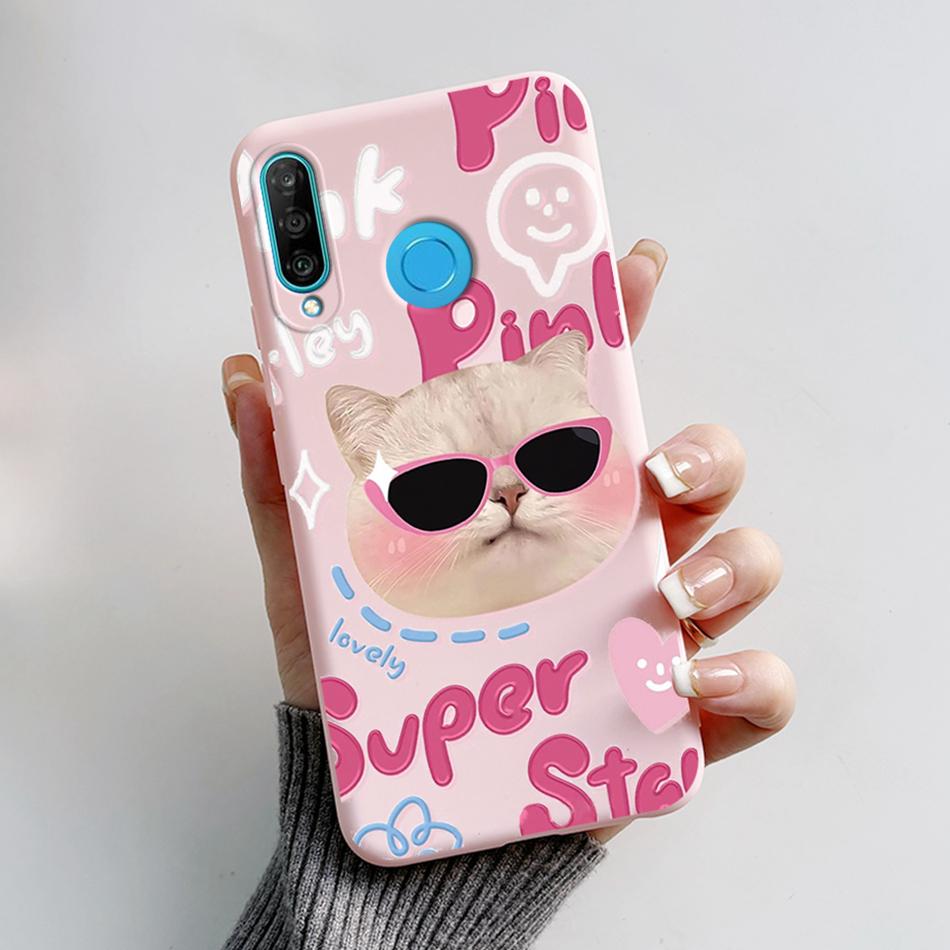 Чехол для Huawei P30 Lite Милый Мультяшный Медведь Лягушка Мягкий Матовый Силиконовый Чехлы для Телефона Для Huawei P30 P30Lite P30Pro P 30 Lite Pro Чехол