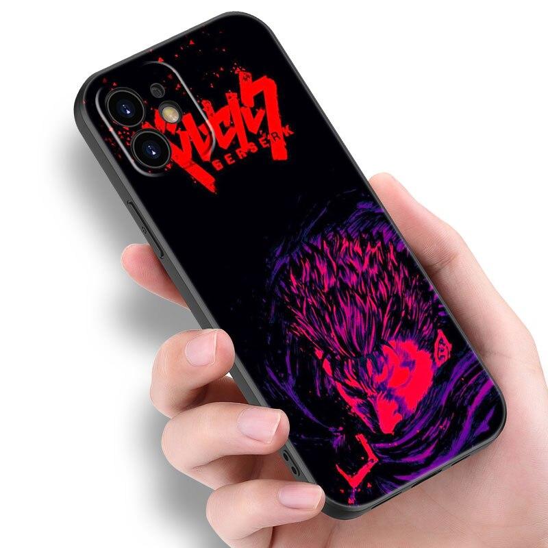 Чехол для телефона «Аниме Берсерк Кишки» для Apple iPhone 14 13 12 Mini 11 Pro Max 7 8 XR X XS 7 8 Plus SE 2020 2022, черный мягкий чехол