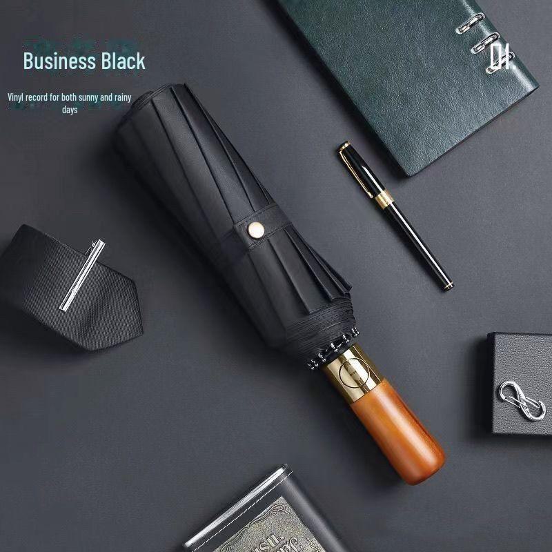 Женский автоматический складной зонт от солнца и дождя с защитой от УФ-лучей и логотипом