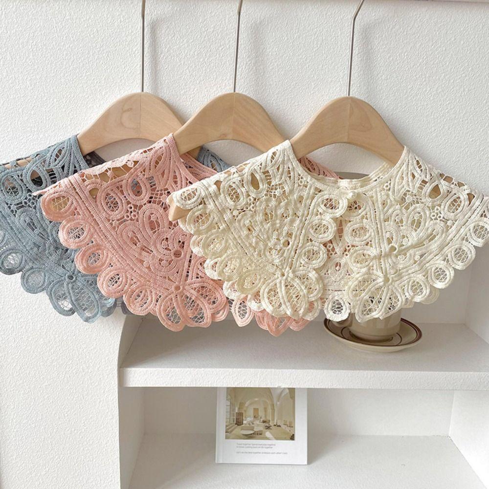 Pearl Decoration Shirt Collar Doll Collar Knitted Shawl Lace Fake Collar Clothes Accessories