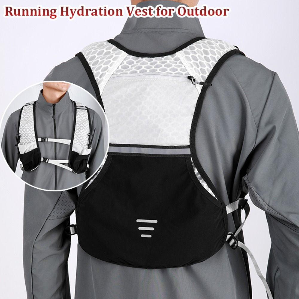 Дышащий беговой гидратационный жилет Легкий нагрудный рюкзак Прочный велосипедный жилет Для активного отдыха