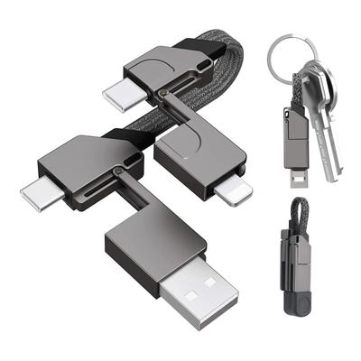 YIK TUNG Брелок для зарядки Быстрая зарядка USB Type C до PD100W Передача данных Type C к Type C к IP USB к Micro Конвертер Совместим с несколькими устройствами и