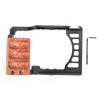 Aluminum Alloy Camera Video Shooting Cage Kit with Wooden Handle Grip for Sony A7C