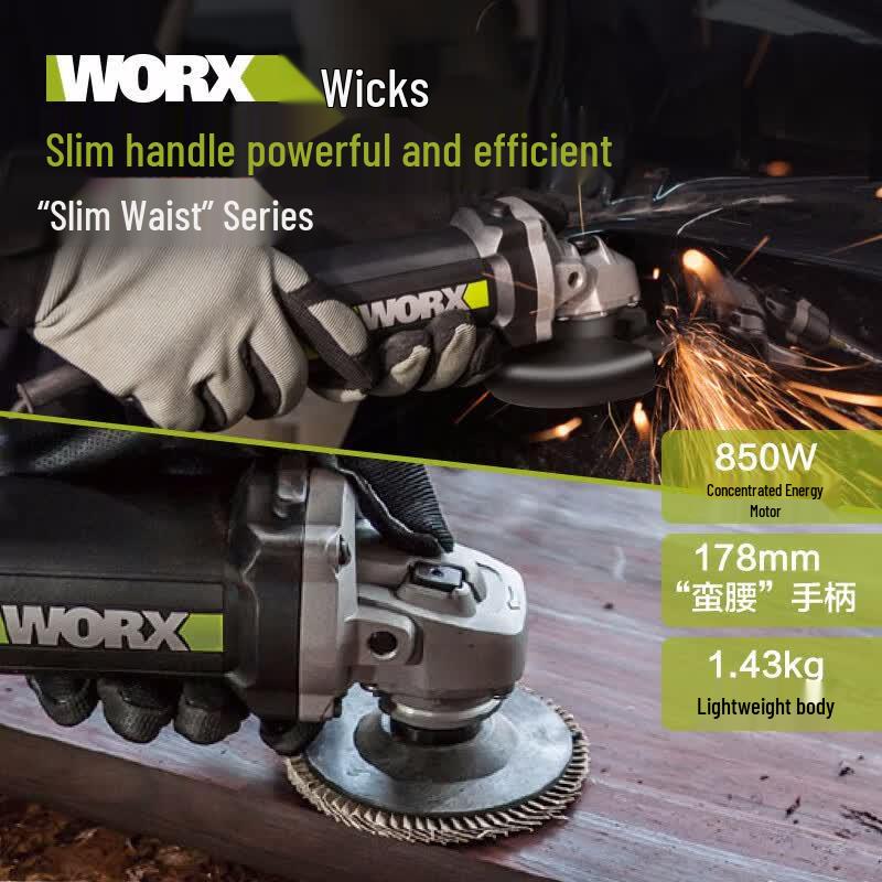 WORX Electric Angle Grinder 100mm Series CN plug (adapter included)