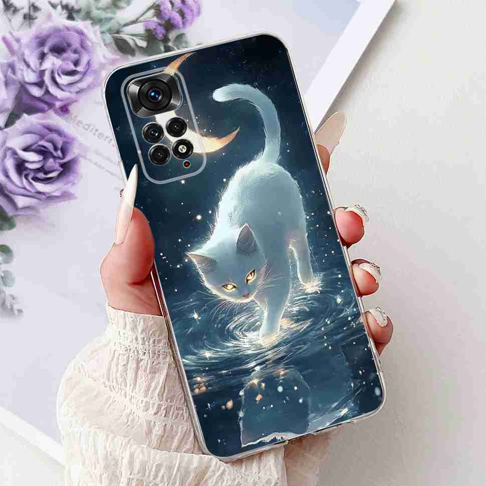 Чехол с ярким цветком для Xiaomi Redmi Note 11 4G, силиконовый, мягкий, ударопрочный задний чехол для Redmi Note 11S Note11s Note11 4G