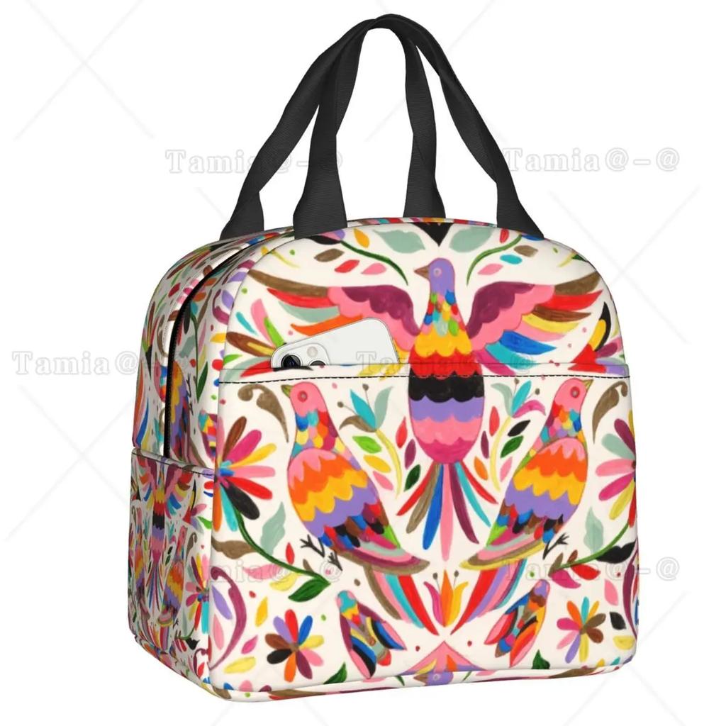 Ланч-бокс с изображением котенка-кошки «Сахарный череп» на День мертвых, многофункциональный мексиканский Хэллоуин, цветочный термохолодильник, сумка для обеда с едой