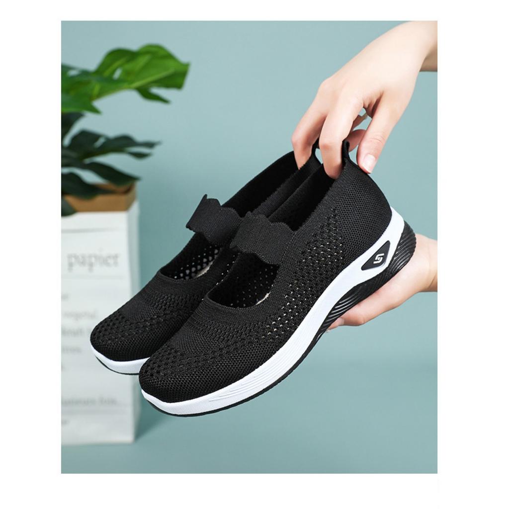 Женская обувь летом, легкие прогулочные туфли из ткани