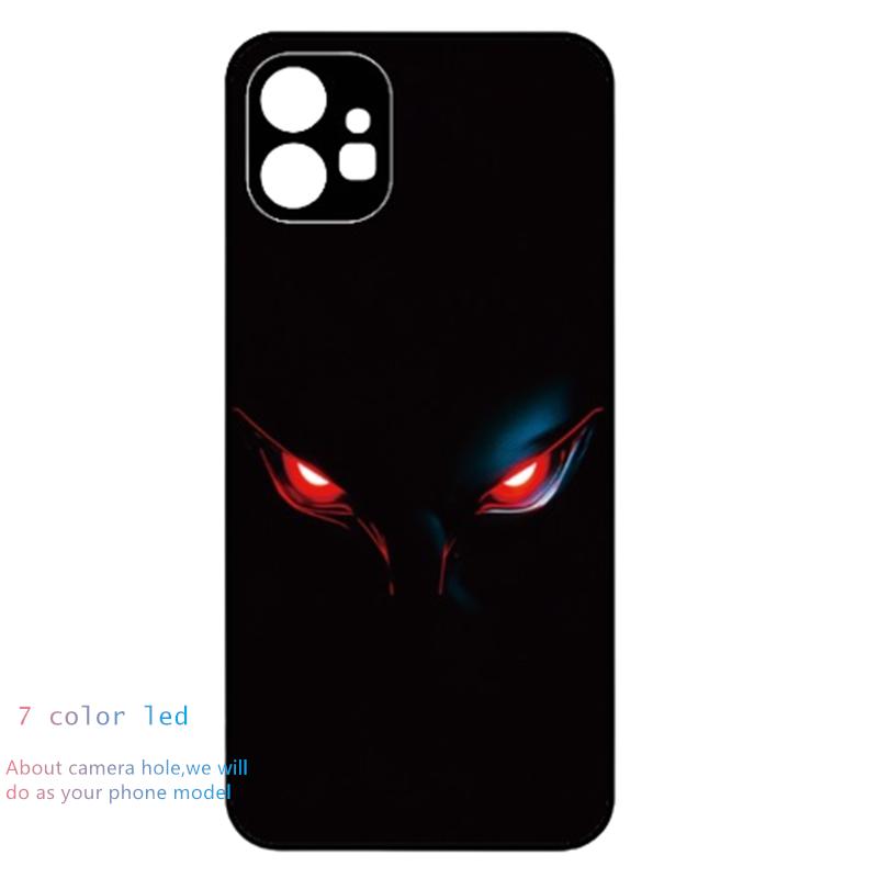 Для Nothing Phone 3a Светодиодный чехол Nothing Phone 3a Pro Вспышка Fundas Защита камеры Светящийся задний чехол Для Nothing Phone 1 2 3