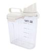 Beige Rice Storage Container 2300ml Food Storage Canister Convenient Pet Food Container  For Travel