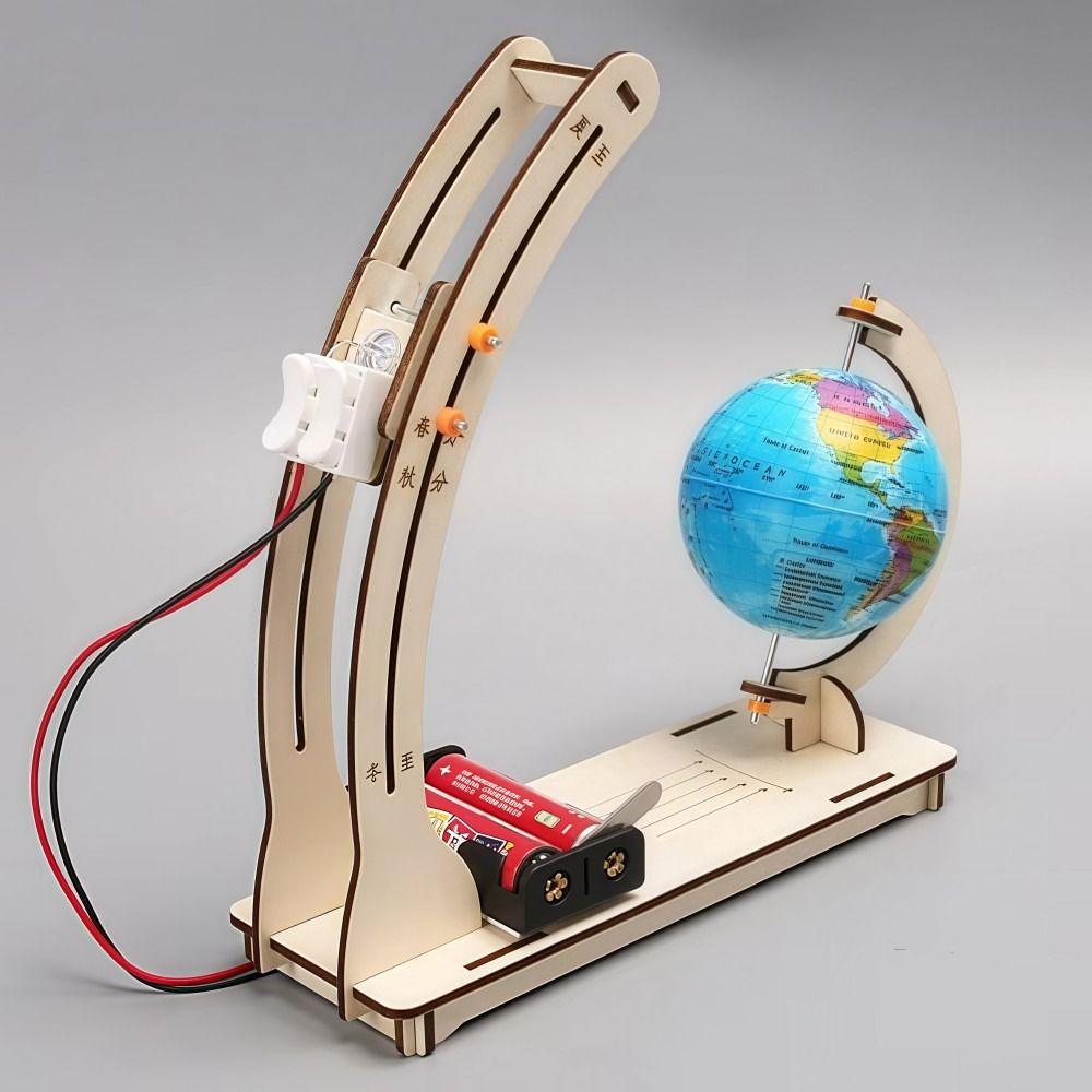 Simulation Day Night Alternation Globe STEM Technological Physics Learning Kit  Kid