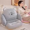 Милые мультяшные полукруглые спинки со встроенной подушкой, офисные подушки для сиденья, плюшевые татами, коврики для спинки, удобные и надежные нескользящие подушки для сиденья