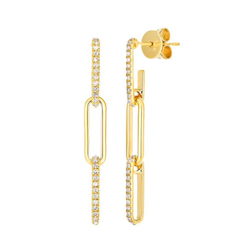 925 Silver Needle Luxury Long Chain Tassel Crystal Stud Earrings For Women Exquisite Pendant Gold Earrings Fine Jewelry