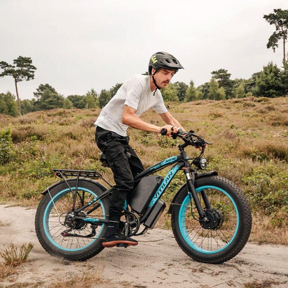 Electric bicycle VITILAN H5, 2000W motor, 52V 25Ah battery, top speed 64 km/h, cruising range 105 km, 24x4.0 inch tires