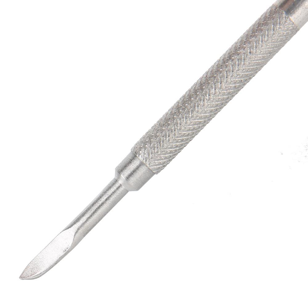3pcs Silver Cuticle Nippers Dead Skin Pusher Kit For Toenails
