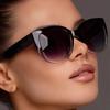 New Cat Eye Sunglasses Women Brand Sun Glasses Gradient Lens Simple Wide Leg Design Cateye Female Shades Eyeglasses Uv400