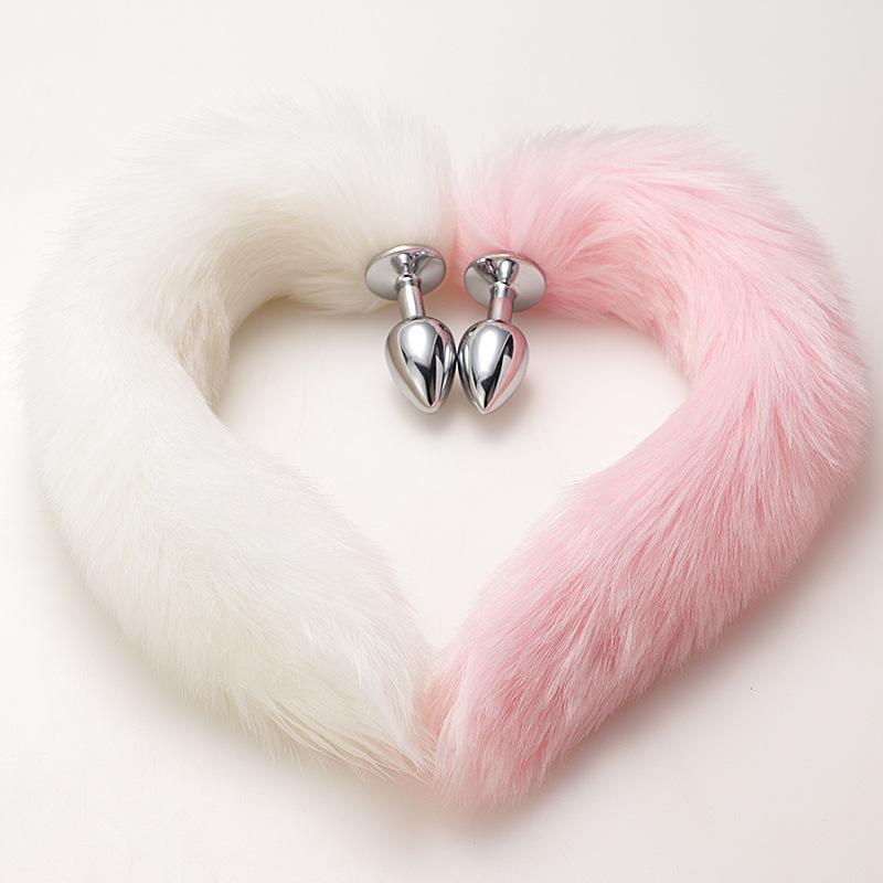 Meilang Ears Fox Tail Анальная пробка Металлическая Анальная пробка Секс-игрушки Игрушки для взрослых Парный секс-продукт