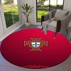 Portugal National Football Team Round Area Rug,Carpet Rug for Living Room Bedroom Sofa Playroom Decor,Non-slip Floor Mat