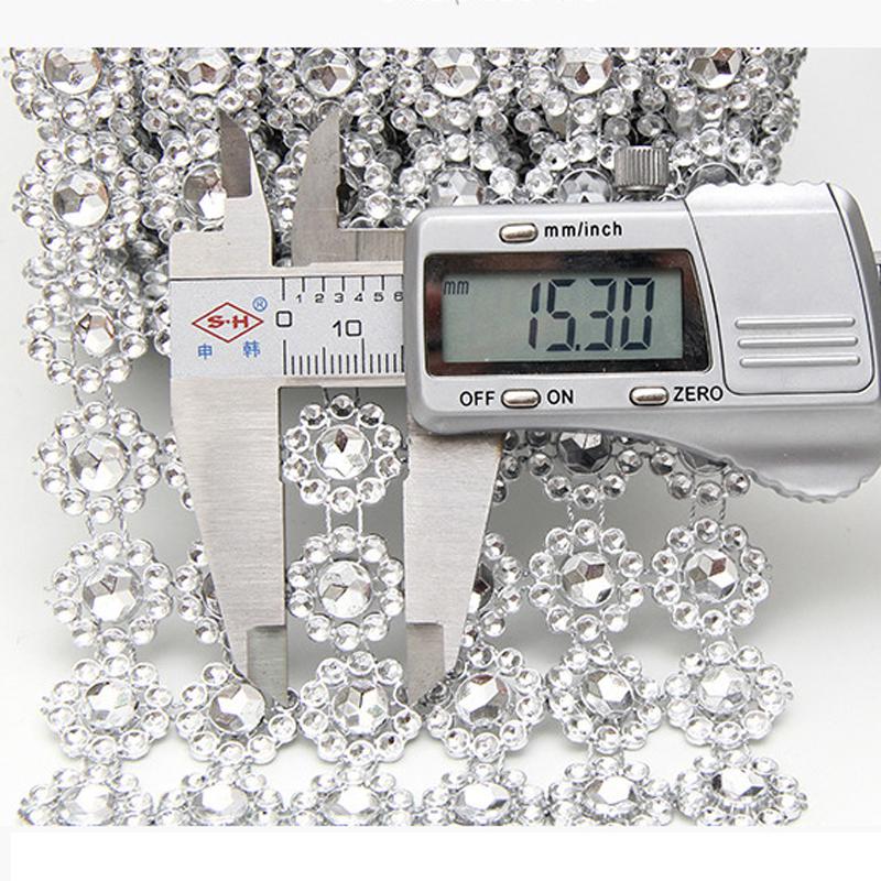 Свадебная обертка Charm Rhinestone Ribbon Diamond Mesh Ribbon Diamond Wedding wrap silver bling party tape Diamond Mesh Ribbon mesh rhinestone mesh