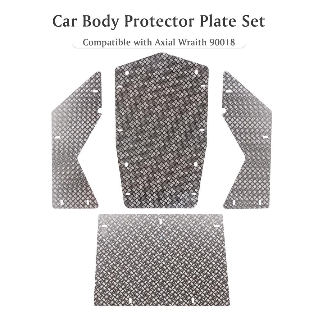 Compatible with Axial Wraith 90018 Aluminium Alloy Engine Hood Panel Roof Panel Side Panel Skid Plate RC Car Body