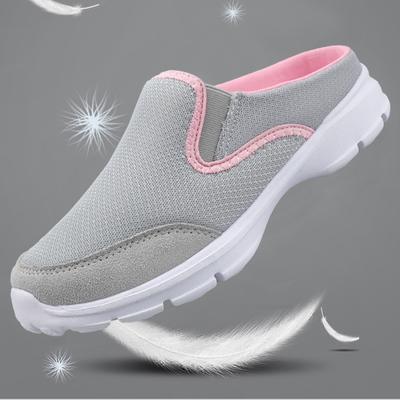 Женские дышащие полутапочки Сверхлегкие женские домашние тапочки для дома и улицы