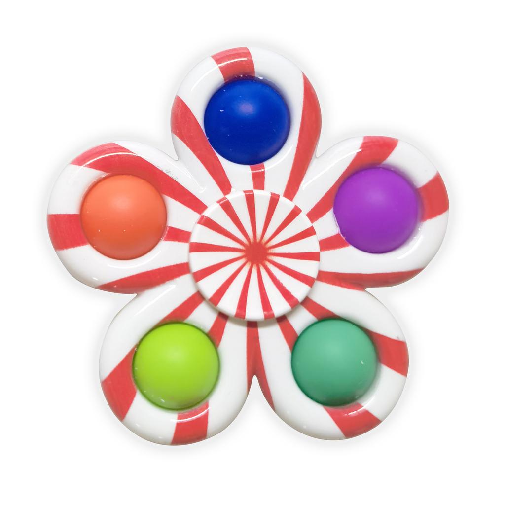 Тай-дай Простой Спиннер-Непоседа Попс Игрушки для пальцев Нажимной Пузырь Ручной Спиннер Для СДВГ Тревожности Снятия Стресса Сенсорные Подарки Для Детей