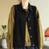 Ретро Рабочий Женский Новый Стиль Стежка Пуговица Карман Мода Однотонный Повседневный Нагрудный Жилет с Отложным Воротником