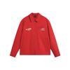 Li Ning Cny Wanshi Qingsong Series Solid Color Casual Sports Zipper Long Sleeve Jacket Unisex Jacket Cinnabar-Red AJDU233-1