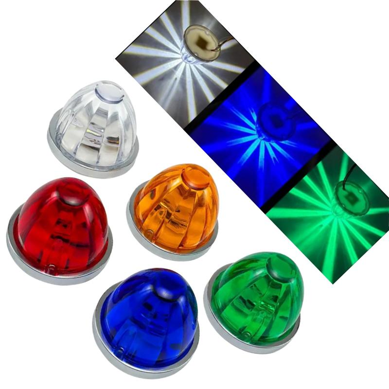 1 Комплект Автомобильный Грузовик Боковой Габаритный Огонь Указатель Поворота Прицеп Лампа Арбуз Грузовик Боковой Фонарь Светодиодный Водонепроницаемый 12В24В Автомобильный Габаритный Огонь