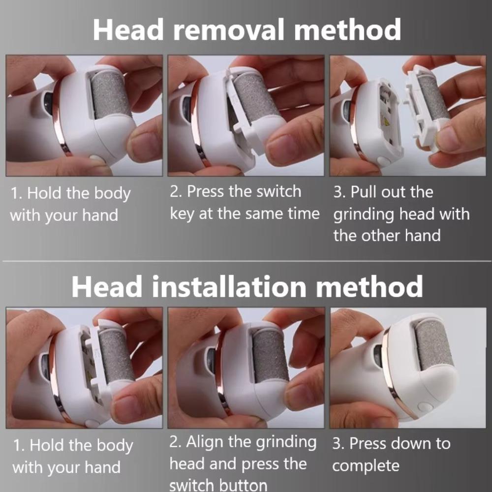 2 Speeds Electric Rechargeable Foot File Eliminate Feet Dead Skin Feet Care Machine