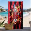 Пляжное полотенце с принтом AC Milan, быстросохнущее, мягкое, портативное, большое, прямоугольное, пляжное покрывало для путешествий, бассейна