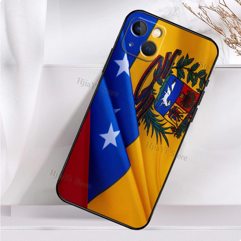 Venezuela Flag Coat Of Arms Case For iPhone 13 12 11 14 Pro XS Max X XR 7 8 Plus SE2 12 13 Mini Back Cover Phone Case