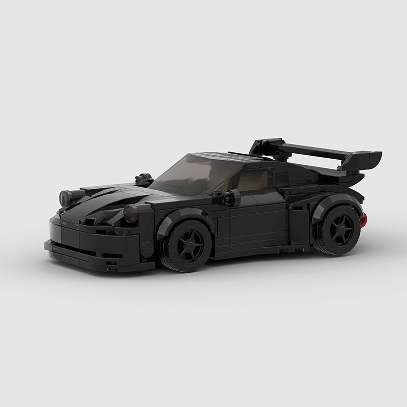 MOC Ретро Гоночный Автомобиль Кирпичики Скоростные Машины Технические Строительные Блоки DIY Набор City Friends Детские Игрушки Креативные Подарки для Мальчиков Девочек