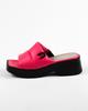 Slippers with Thick Soles Evromoda 6811320 36 Fuchsia Leather