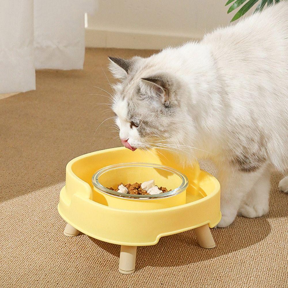Drinking Water Pet Dog Cat Bowl Protect Cervical Vertebra Cat Food Bowl  for Dogs