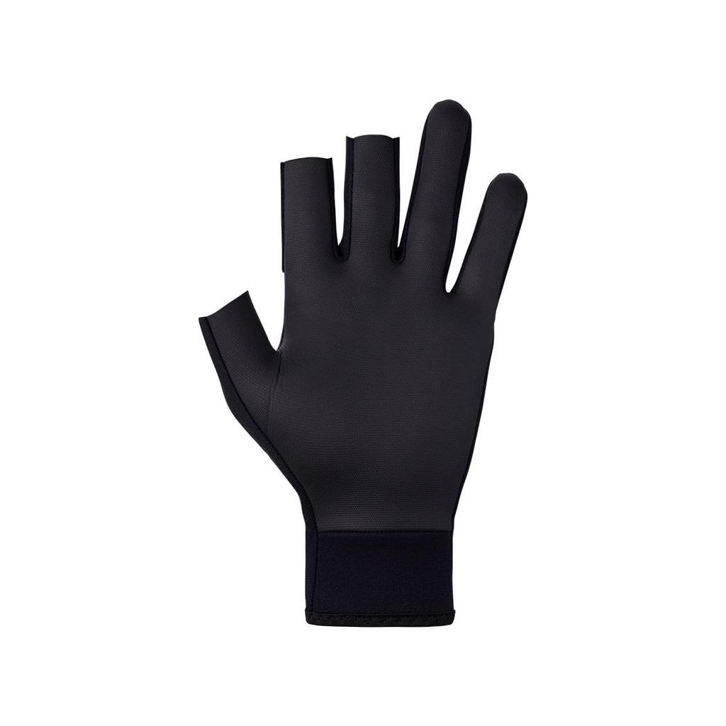 Daiwa Chloroprene Fishing (DAIWA) Gloves, 3-Piece Cut, DG-7123W, Black, XL,