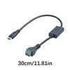 Зарядный кабель Type C 5V 3A на выходе от DC5V 24V на входе Прямая/Угловая головка Для автомобильного аккумулятора Солнечной панели Блока питания