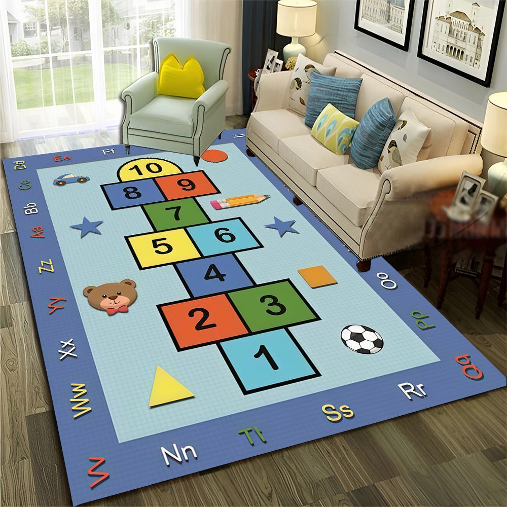 Забавные классики Детские цифровые игры Мальчик Девочки Ковер Коврик для дома Гостиная Спальня Диван Придверный коврик Декор, Нескользящий коврик для пола