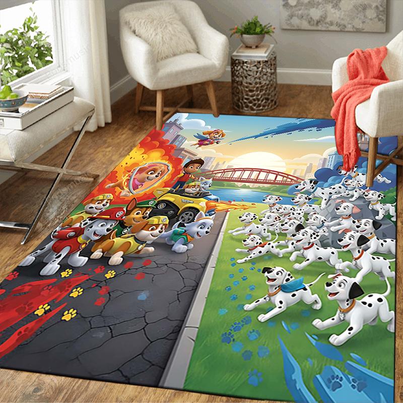 1Pc Paw Patrol City Rescue Rug Office Carpet Indoor Outdoor Doormat Nonslip Soft And Comfortable Living Room Christmas Halloween Gift D91864