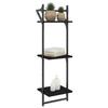 VidaXL 3-Tier Wall Shelves with Bars 2 Pcs Black 30x25x100cm 836258