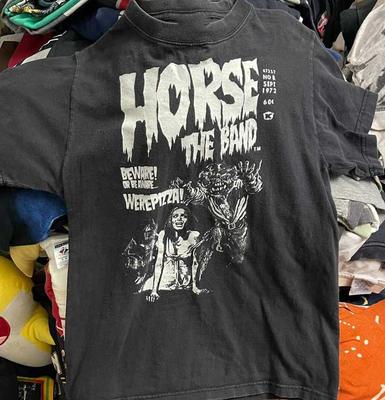 Horse The Band Металкор Пицца Унисекс Хлопковая Футболка Все Размеры Унисекс Футболка