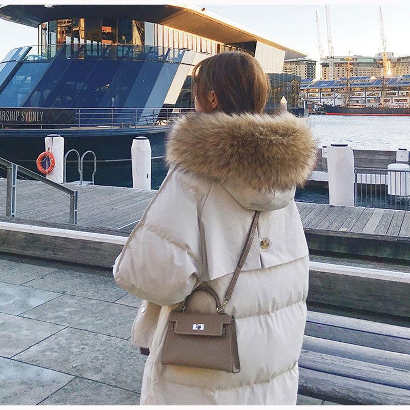 Женские зимние хлопковые куртки большого размера Женские хлопковые куртки средней длины Свободные хлопковые куртки Утолщенные куртки из хлопка