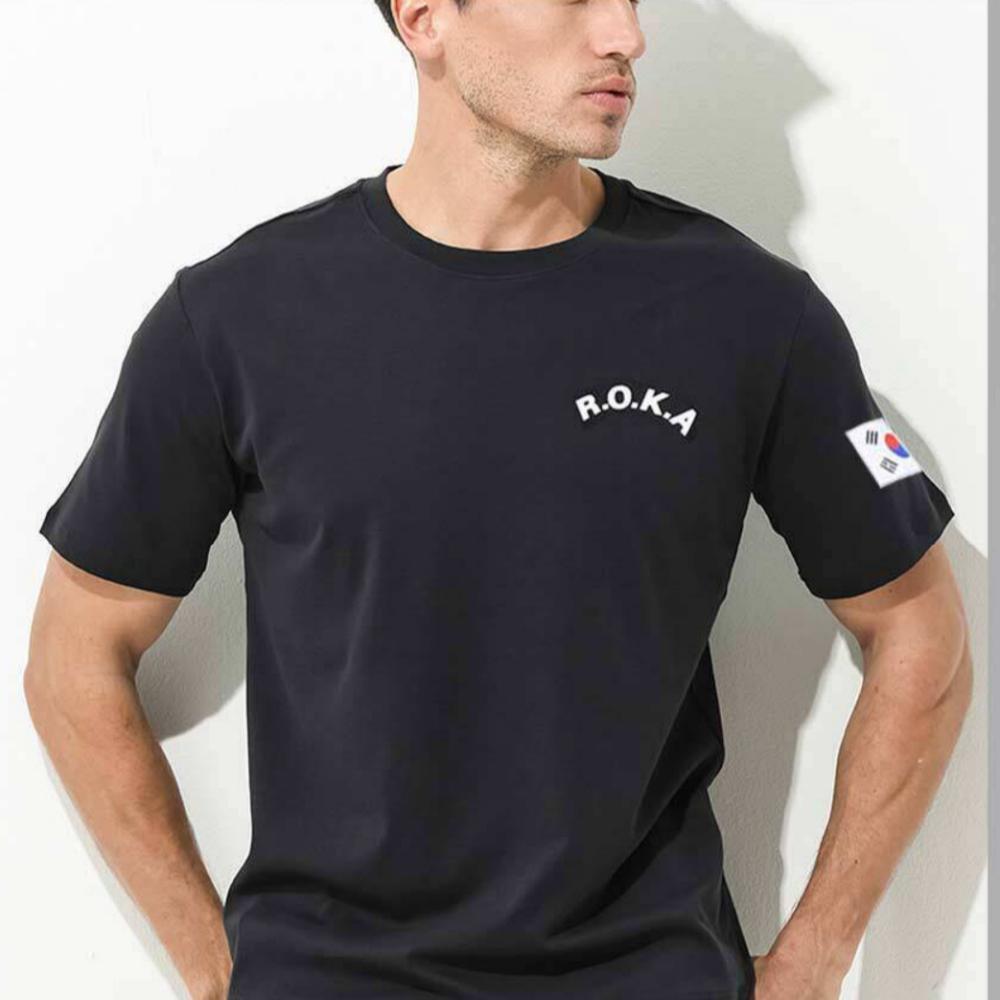 Black/White-Short Sleeve ROKA T-Shirts 2 Numbers