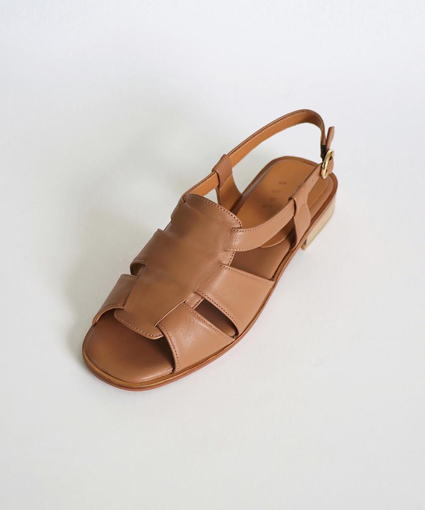Heenn Open-Toe Fisherman Sandals. Terracotta