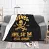 Бланкеты The Goonies Never Say Die Теплый Фланелевый Готический Пиратский Череп Плед для Спальни Офиса Покрывала