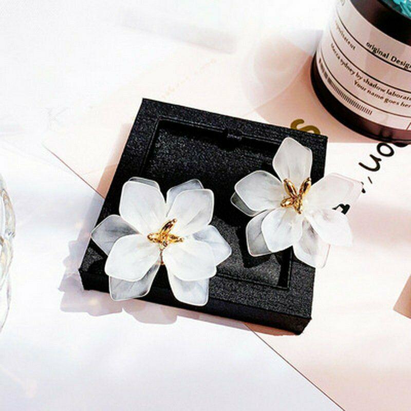 Серьги-гвоздики, модные висячие серьги, изысканные женские преувеличенные серьги-гвоздики с цветами для девочек, подарок