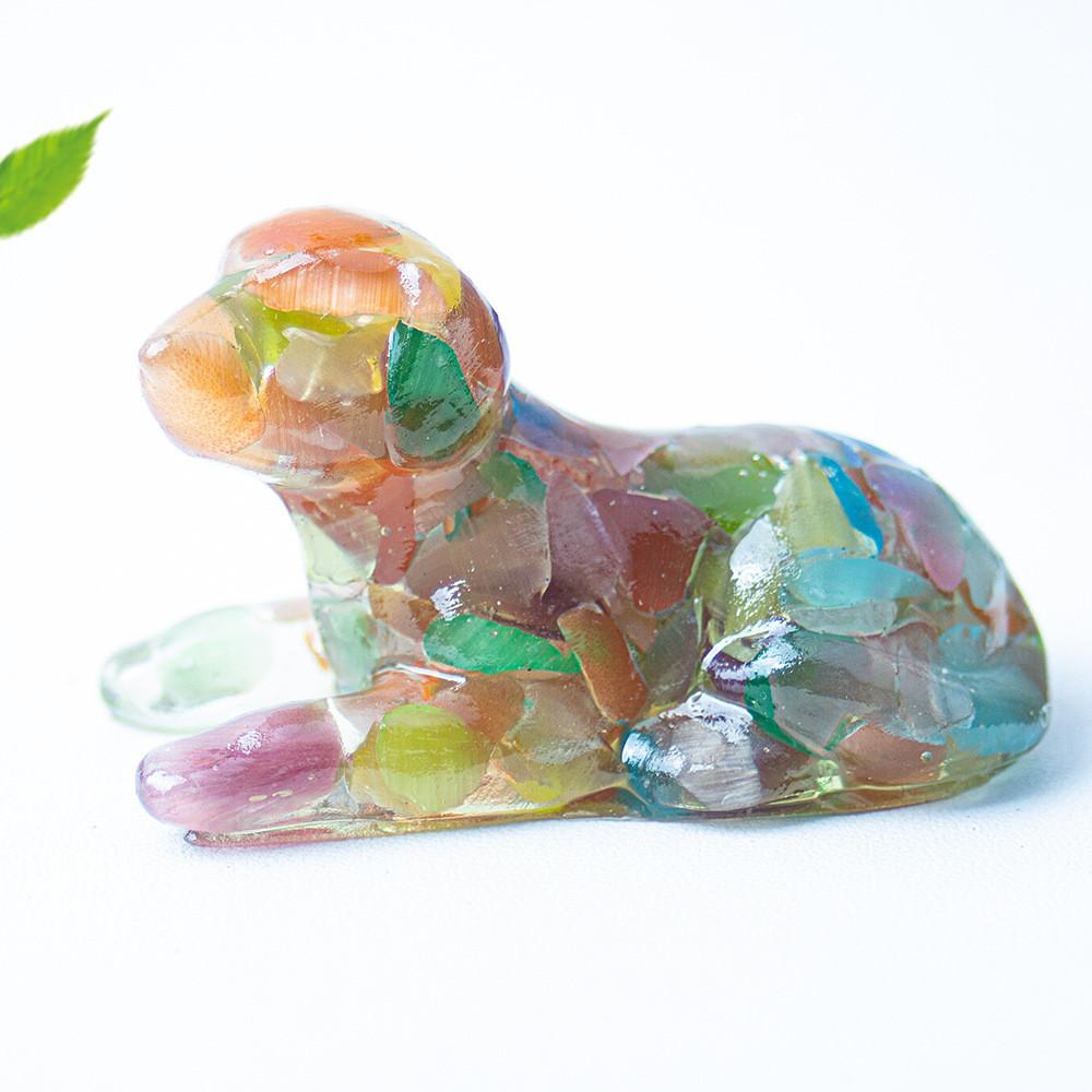 Obsidian Resin Animal Ornament With Elegant Style For Office Or Home Decoration